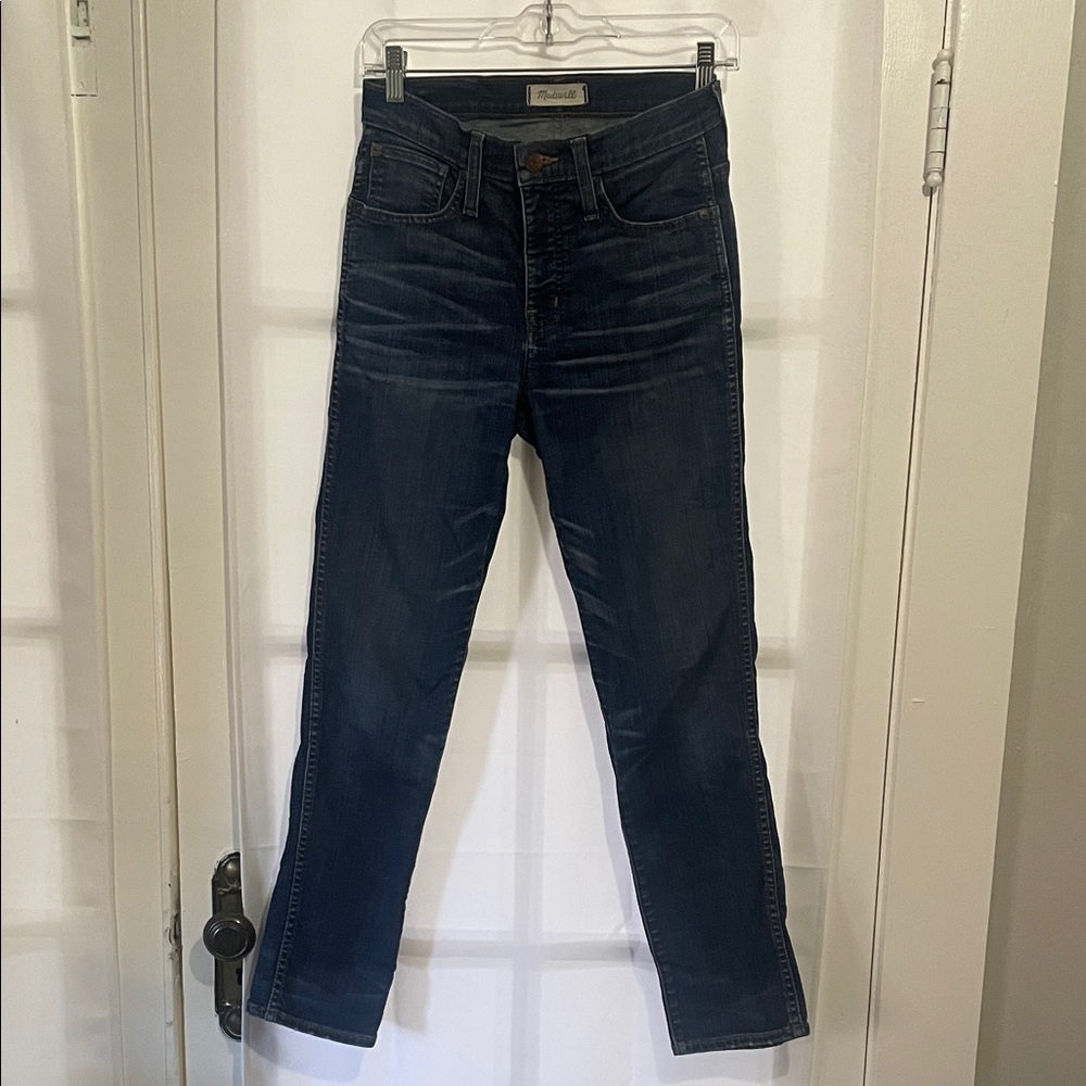 Madewell Straight Dark Blue Denim Jeans size 26
